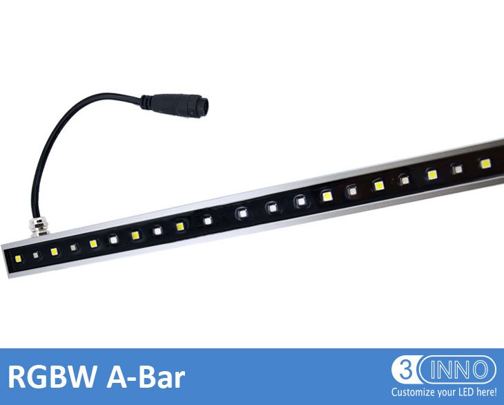 アルミは、チューブはチューブの LED RGBW DC12 アルミ棒 24 v アルミニウム光バー DMX RGBW 線形バー線形バー照明 DMX アルミ RGBW LED バー 3 D LED ストリップの LED